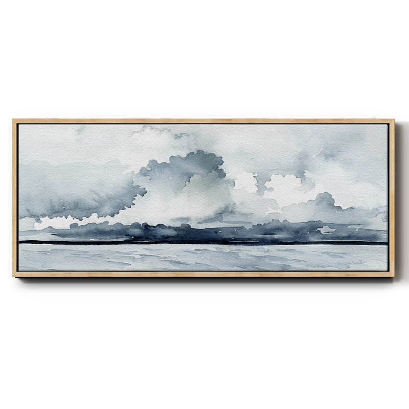 Passing Rain Storm I- Framed Canvas
