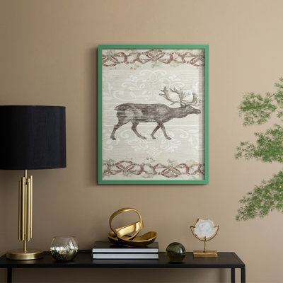 Cabin Christmas Collection B, reproduction encadrée - bois massif
