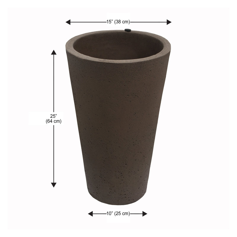 Jardinière Crete, H 25 po x l 15 po x P 15 po