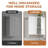 59" Multi-Purpose Cabinet with Hanging Rod (Laundry Room & Kitchen Use), White