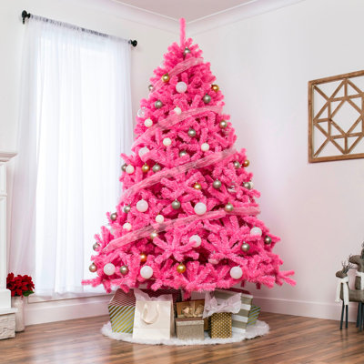 Pink Frosted Fir Christmas Tree