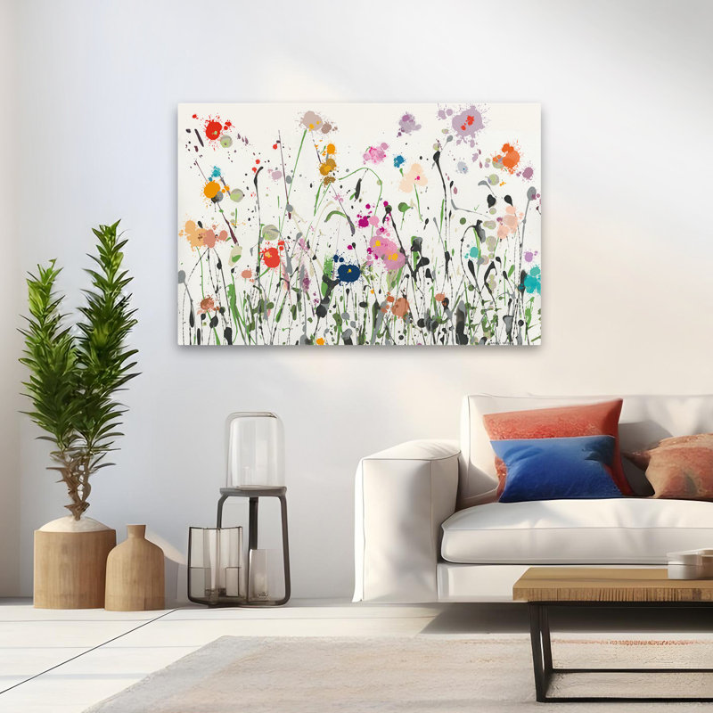 Abstract - Graffiti Meadow, 32" H x 48" W