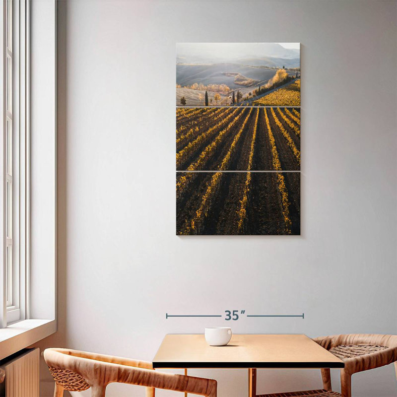 Vignoble italien d'Alvord, H 57 po x l 36 po