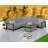 6 - Person Patio Conversation Set with Cushions