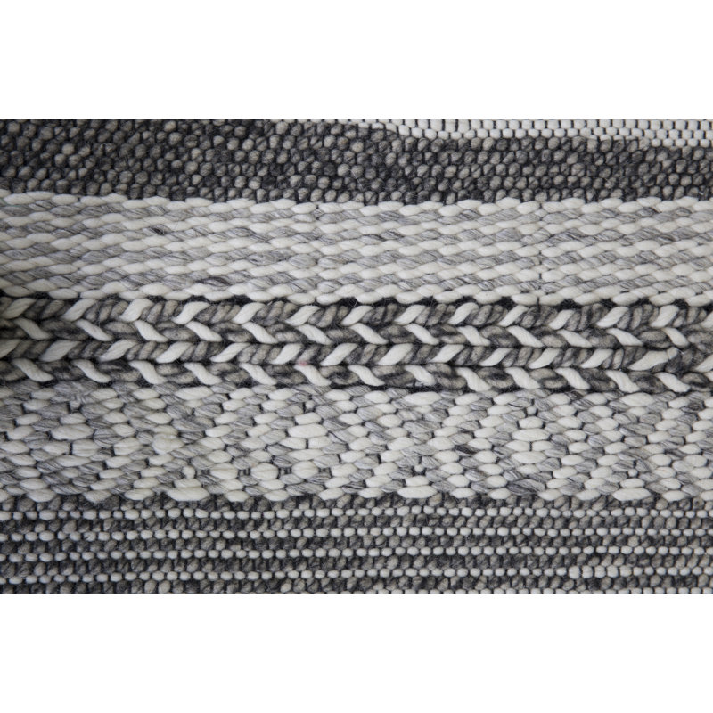 Volkard Striped Hand Woven Area Rug, Rectangle 200 x 300cm