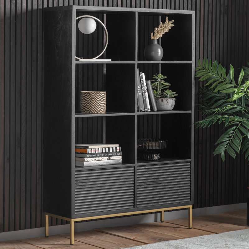 Buster 163 cm H x 100 cm W Solid Wood Standard Bookcase