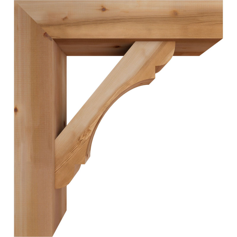 Support de bloc olympique avec entretoise décalée, 24 x 30, Cèdre rouge occidental de l 7 1/2 po (lisse)