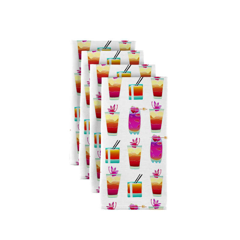 Polyester Abstract Square Napkin