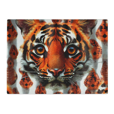 Tiger Vol.3  Glass Chopping Board