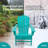 Baughn Plastic/Resin Adirondack Chair with Ottoman-864045595