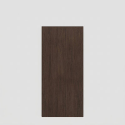 Porte à panneau 80 po Blanq Slab Only Acajou - Contemporain, moderne, brut
