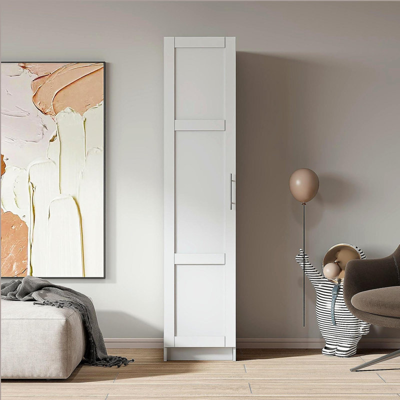 Stackable Wall Mounted Storage Cabinet, White