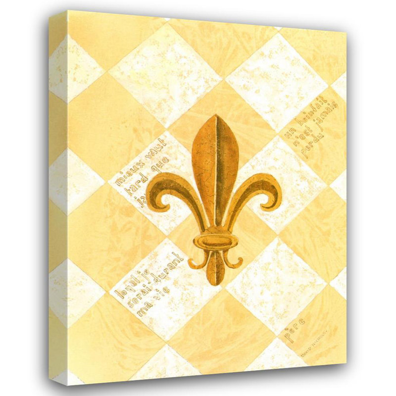 Fleur de lis I, H 18 po x l 13 po