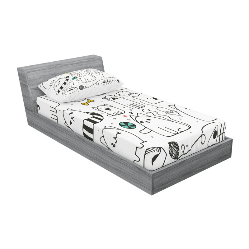 Microfiber Sheet Set, Twin XL Sheet Set with Fitted Sheet