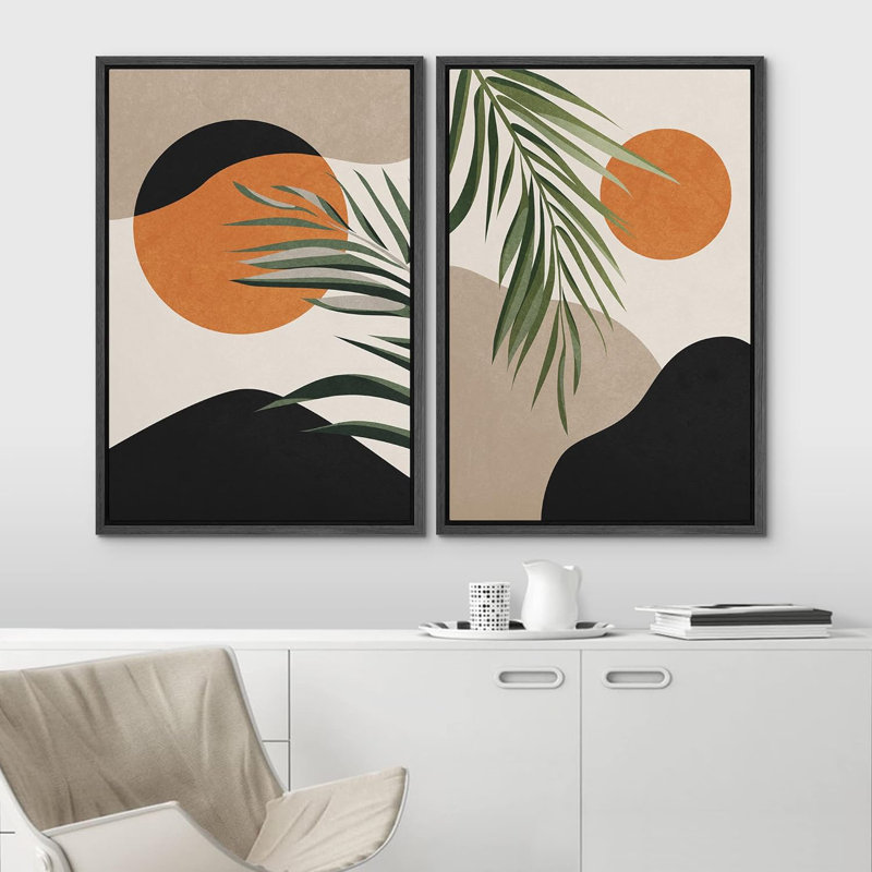 Le Soleil et la Lune, Noir, H 24 po x l 32 po