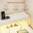 Lelynn L Shaped Desk with Drawers Corner Computer Desk with Power Outlet-2144391931