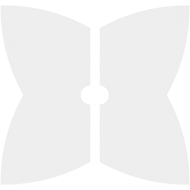 Médaillon de plafond contemporain en PVC de qualité architecturale Cosmo, H 1 po x l 28 po x P 28 po