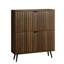 Shoe Storage Cabinet For Foyer, Hallway Slim Entryway Freestanding Wood Hidden Shoe Organizer With Flip Doors-1530178721