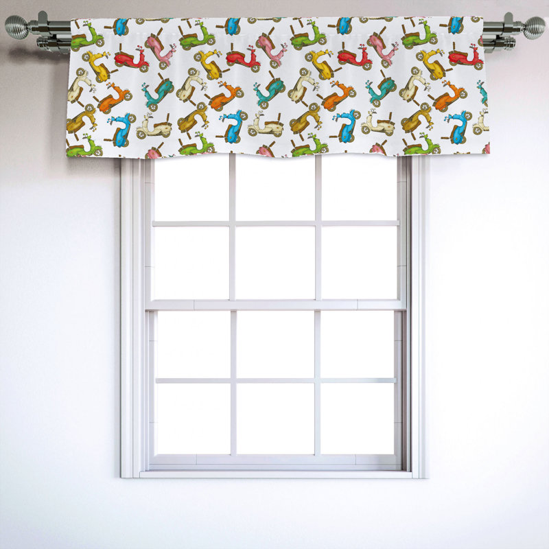 Sateen Ruffled Window Valance