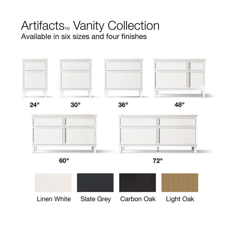 Artifacts Vanity 60 Inches, Black