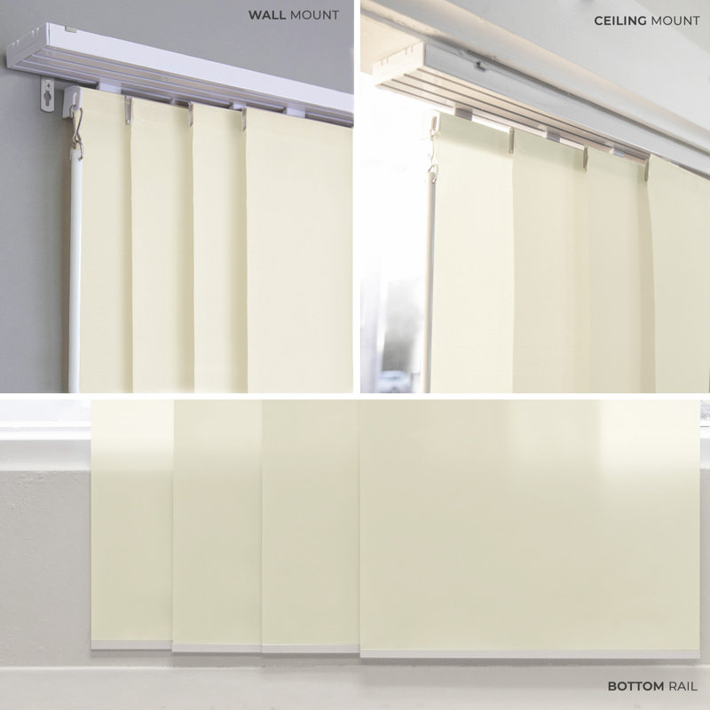 Semi Sheer Vertical Blind, Cream
