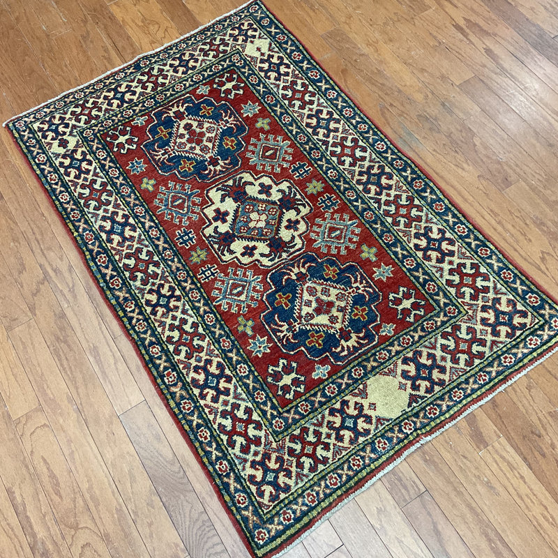  Handmade Kazak Wool Rug