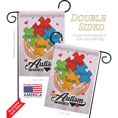 Double Sided 18.5'' H x 13'' W Polyester Flag Set