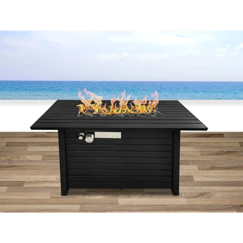Steel Outdoor Fire Pit Table With Lid