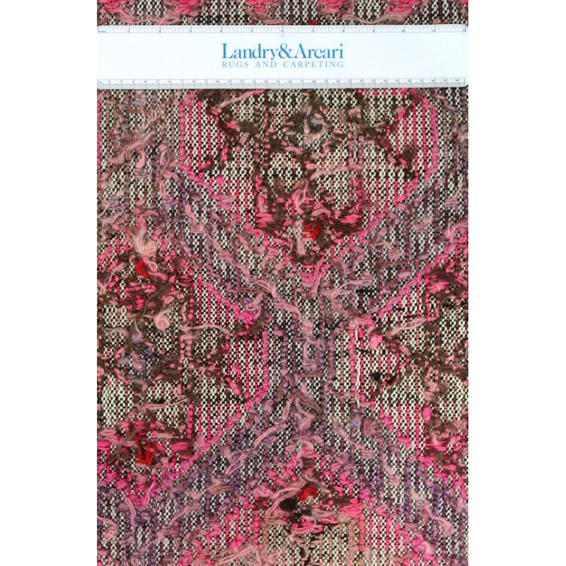 Tapis unique rose / brun / gris 5 pi 9 po x 10 pi 1 po Jijim