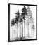 «Black and White Tall Pine Tree Forest», reproduction d'art sur toile Nature-557112909-557112896-557112898