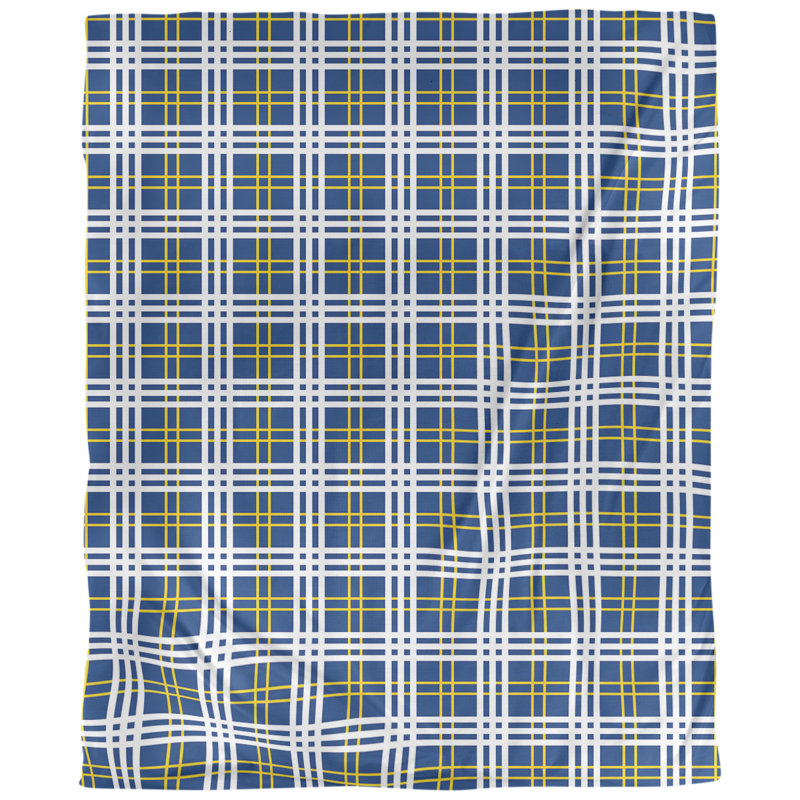 Housse de couette simple LA football Luxury, Microfibre, Housse de couette pour très grand lit, Bleu royal / or / blanc