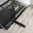 hand crank adjustable drafting table drawing desk with 2 metal drawers (BLACK)WITH STOOL-1941172682