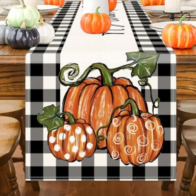 Chemin de table d'automne 13 x 48 po Linen