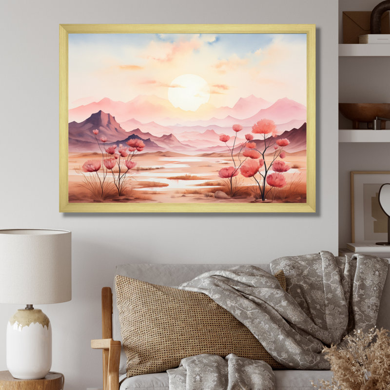 Tranquil Nature IV sur toile, H 12 po x l 20 po x P 1 po, Cadre doré à une seule photo