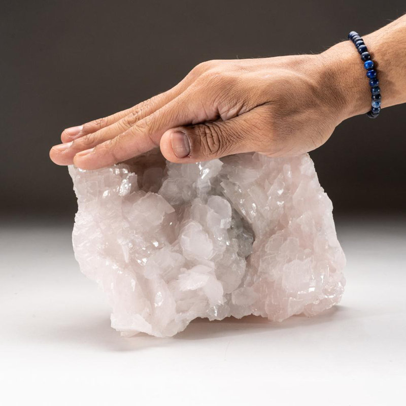 Polished Manganoan Calcite Cluster