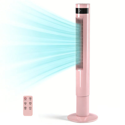 Electactic 43" Tower Fan With 85° Oscillation, Remote Control, 3 Modes & 12h Timer