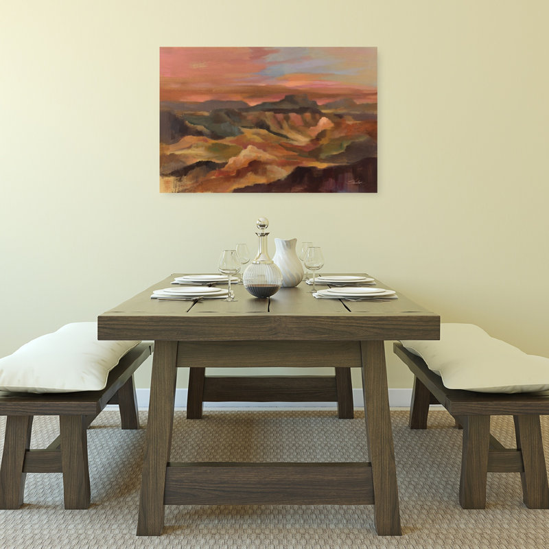 «Desert Ridge Abstract Contemporary Landscape Nature», reproduction d'art murale, H 24 po x l 36 po