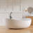 Forma 71'' Wavy Freestanding Tub Solid Surface Freestanding Soaking Bathtub