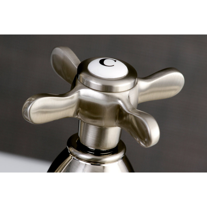 Kingston Brass Essex Two-Handle 2-Hole Deck Mount Bar Faucet, Brushed Nickel