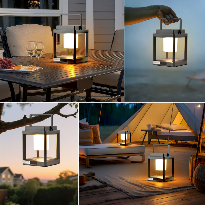 2-Pack Solar Usb 2-in-1 Portable Outdoor Light, LED Rechargeable 3000k Warm White, Ip44 Waterproof And Touch Control, Silver