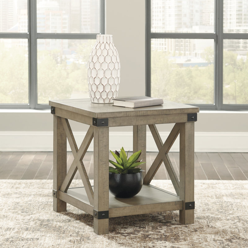 Auberon End Table Set, Brown