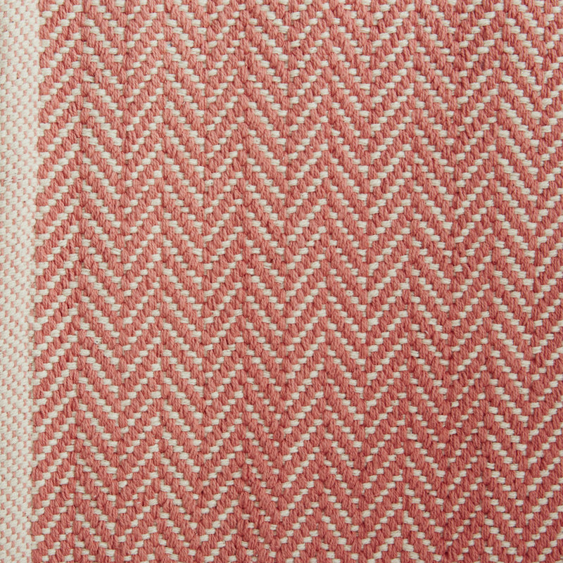 Tapis en coton tissé à la main Herringbone, Rectangle 2 pi x 3 pi