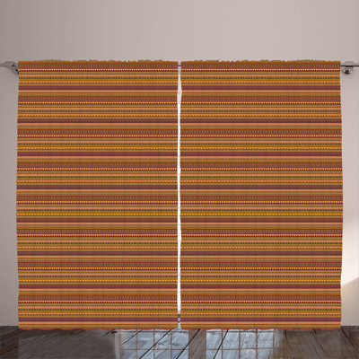 Rustic curtain, exotic eyes, multi -colored