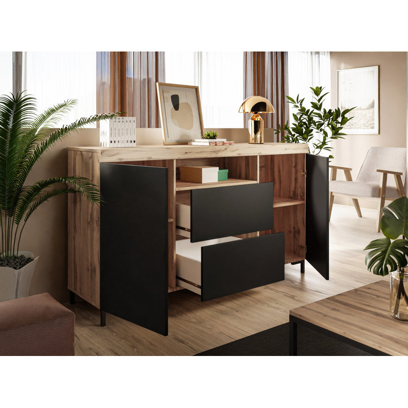 Addah 3 - Piece Living Room Table Set, Black