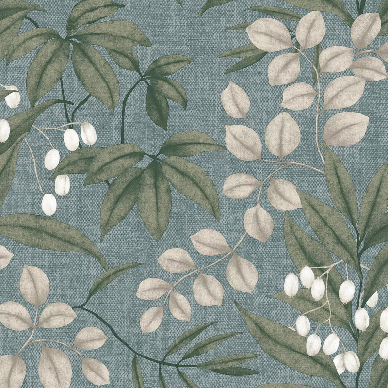 Superfresco Easy Persephone Floral Wallpaper, Blue