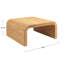 Table basse en jacinthe d'eau tissée et en bois d'acacia Miramar-513276705