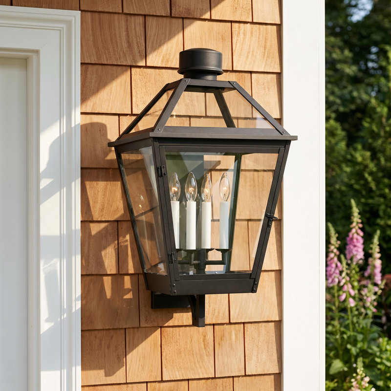 Yelena Wall Light, Textured Black, 28.25" H x 15.75" W x 16.5" D