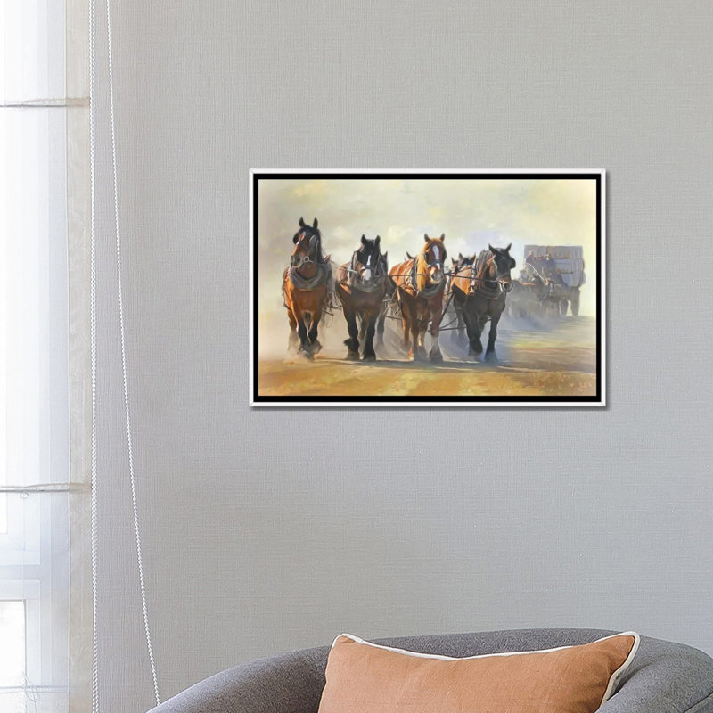 «Sixty Two In The Crew», reproduction d'art sur toile encadrée, 26 po x 18 po, Toile avec cadre, Blanc