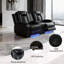 Canapé inclinable en cuir Loveseat