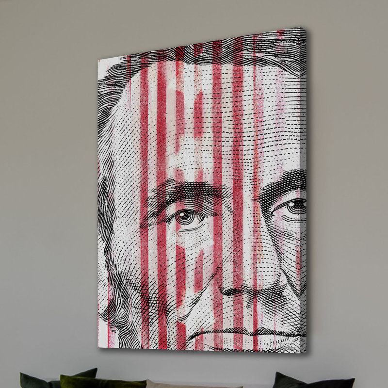 Abe Lincoln by Parvez Taj - Wrapped Canvas Print, 45cm H x 30cm W x 3.81cm D